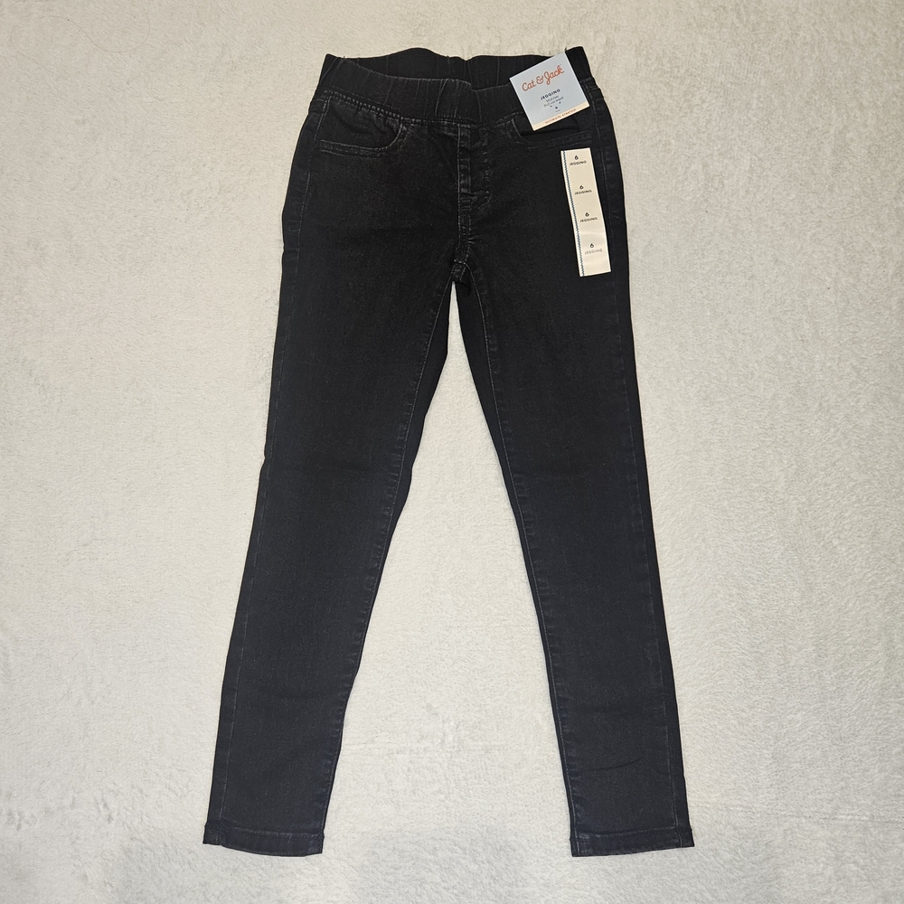 Cat & Jack Girls Black Jeggings Size 6